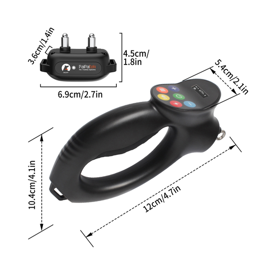 Intelligent Dog Training Collar Remote Control Rechargeable Pet Dog Anti Bark Collar with Vibrator Dog Training Accessory