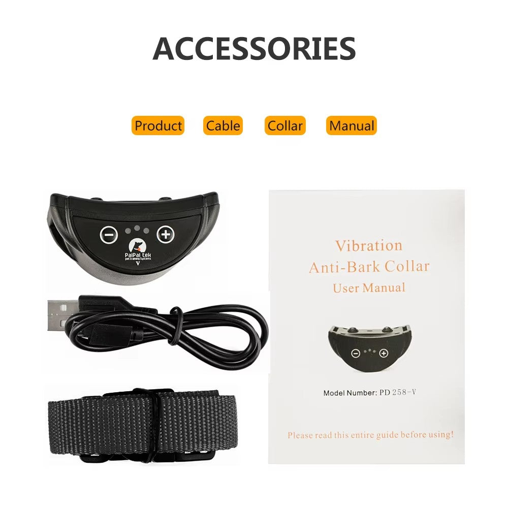 Dog Bark Collar, Rechargeable Anti-Bark Collar For Dog Stop Barking