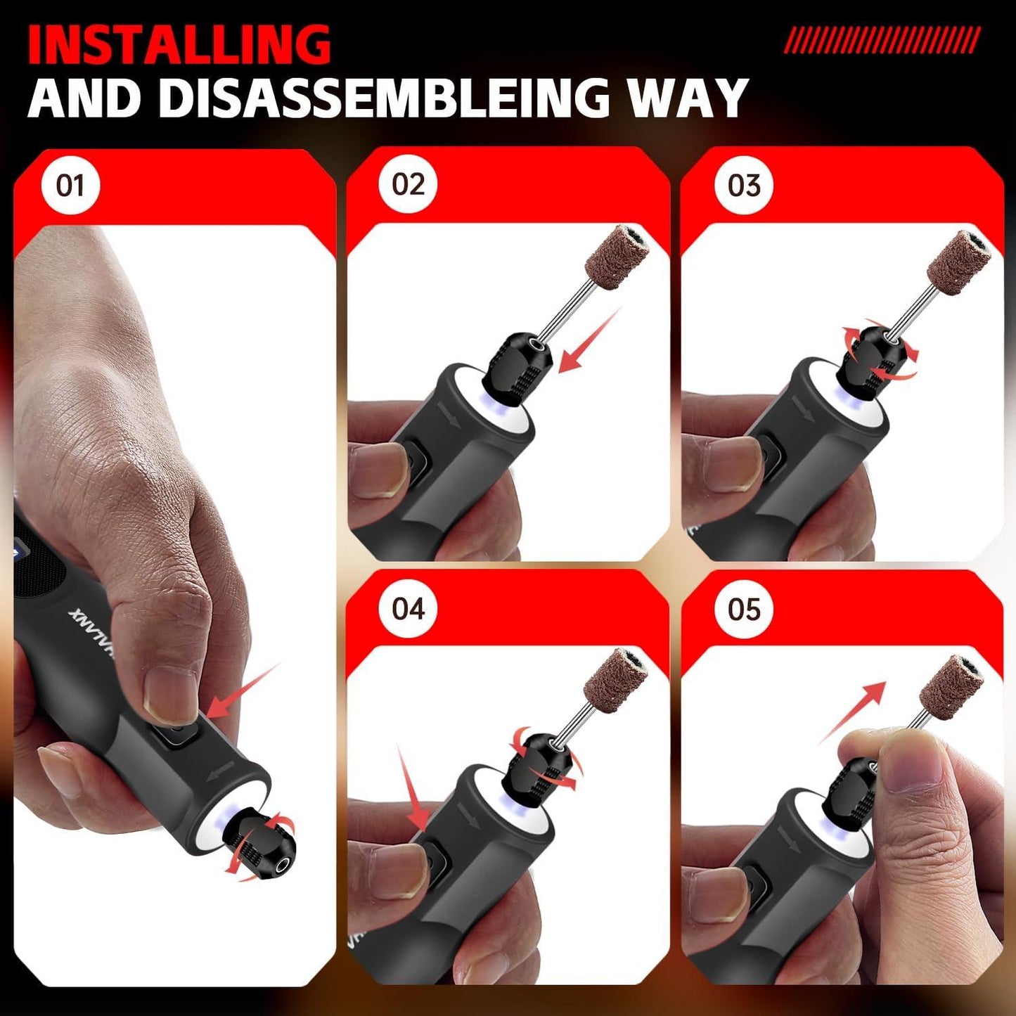 72 IN1 Electric Grinding Set DIY Tools
