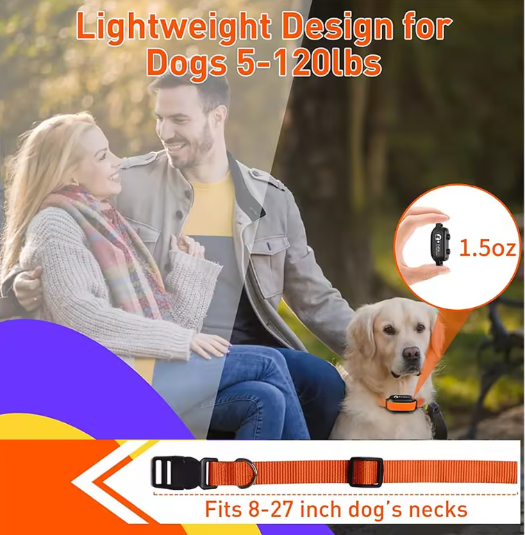 Dog Bark Collar, Auto Bark and Dog Training Collar Combo